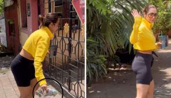 रस्त्यावरचा कचरा उचलूनही ट्रोल झाली मलायका अरोरा, कारण...; Video Viral
