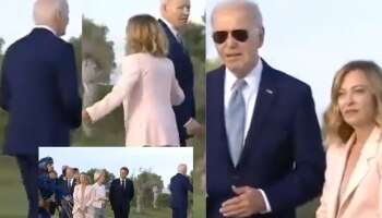G7 संमेलनावेळी गोंधळले जो बायडन, मेलोनी यांनी &#039;असं&#039; घेतलं संभाळून, पाहा VIDEO