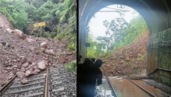 सावंतवाडी, तेजस, जनशताब्दीसह अनेक एक्सप्रेस ट्रेन खोळंबल्या; बोगद्यात दरड कोसळल्याने कोकण रेल्वे ठप्प