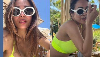 अंबानींचा शाही सोहळा सोडून; मलायका अरोरा नियॉन बिकीनीत &#039;या&#039; ठिकाणी एकटीच व्हॅकेशनवर 