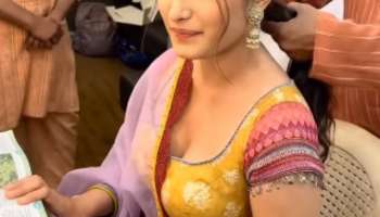 Raveena Tondons daughter rasha thadani prepares for her 12th board exams on the sets of Azaad