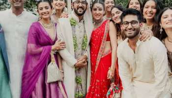 PHOTO : मित्राच्या लग्नात सारा अली खानचा लाल साडीमध्ये जलवा, हातावरील मेहंदीची होतेय चर्चा