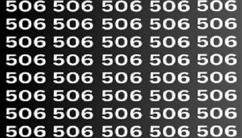 Optical Illusion : चाणक्याप्रमाणे तल्लख मेंदू असेल तर शोधा 506 मध्ये दडलेला वेगळा आकडा, ओपन चॅलेंज!