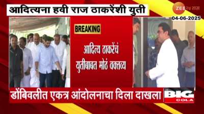Aditya Thackeray On UBT An MNS Alliance