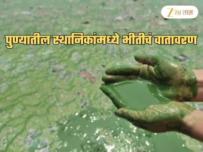 पुणेकरांचं टेन्शन वाढवणारी बातमी! &#039;या&#039; धरणाच्या पाण्यानं बदलला रंग, हिरवं पाणी पाहून स्थानिकांमध्ये घबराट
