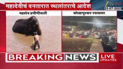 Kolhapur People Oppose Mahadevi Elephant Deportation To Gujarat vantara