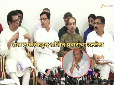 राज ठाकरेंनी पत्रकार परिषदेत केला अजित पवारांचा उल्लेख, जयंत पाटील पाहतच राहिले, &#039;तावातावाने...&#039;