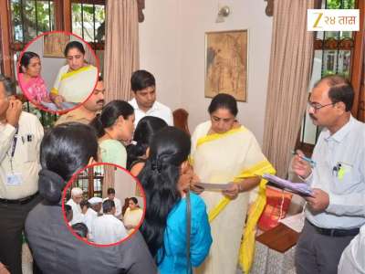 सुनेत्रा पवारांकडून एकदम अजित पवार स्टाइलमध्ये कामाला सुरुवात; नागरिकांची भेटण्यासाठी गर्दी, अधिकाऱ्यांना सूचना