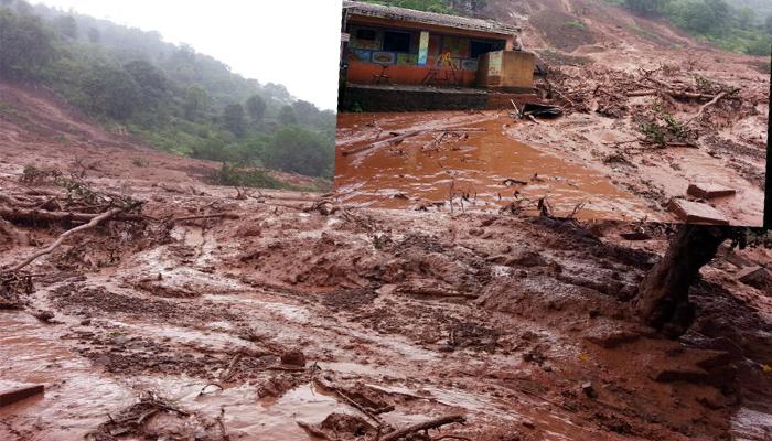 राज्यात पावसाचा तडाखा, माळीण गावावर डोंगर कोसळून ६० घरे गाडली 