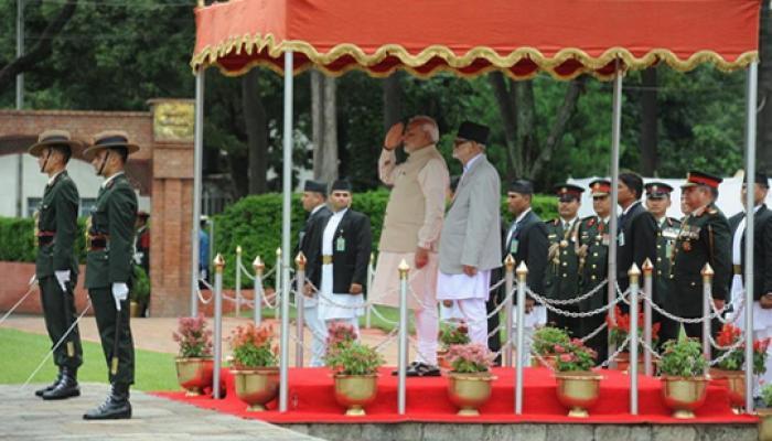 पंतप्रधान नरेंद्र मोदी नेपाळमध्ये दाखल; 19 तोफांची सलामी