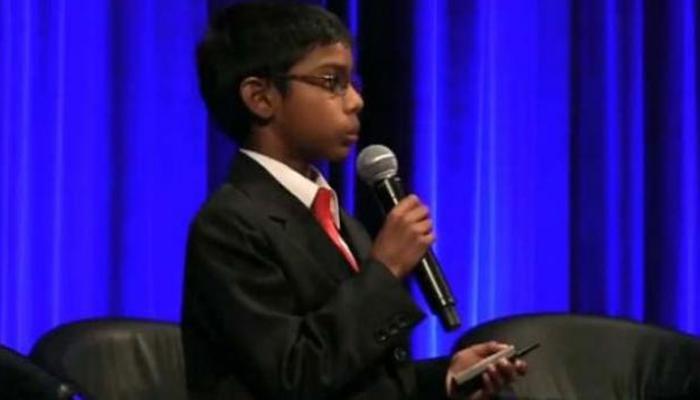 भारतीय वंशाच्या 8 वर्षांच्या सीईओचं सायबर सुरक्षा समिटमध्ये भाषण  