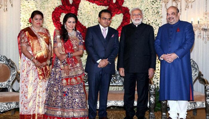 Wedding reception of Amit Shah`s son