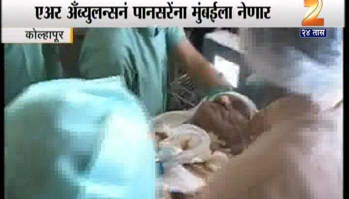 व्हिडिओ : डॉक्टरांच्या परवानगीनंतर पानसरेंना मुंबईला हलवलं
