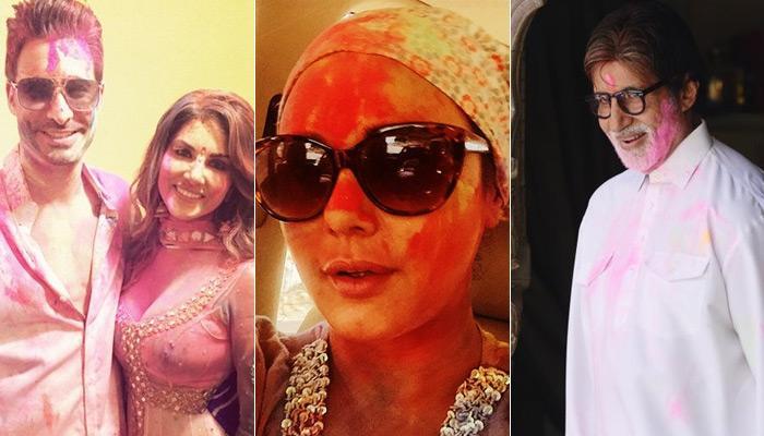 Bollywood stars celebrate holi