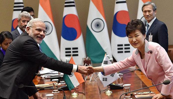भारत- दक्षिण कोरिया दरम्यान सात करारांवर स्वाक्षरी