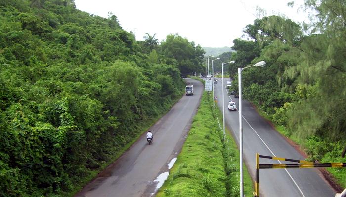 कर्नाळा अभयारण्यातून मुंबई-गोवा महामार्गाचे चौपदरीकरण पोटातून