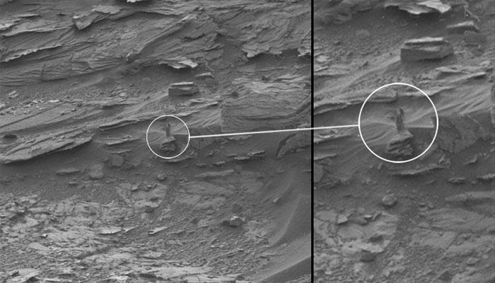 मंगळावर दिसली महिलेची आकृती?