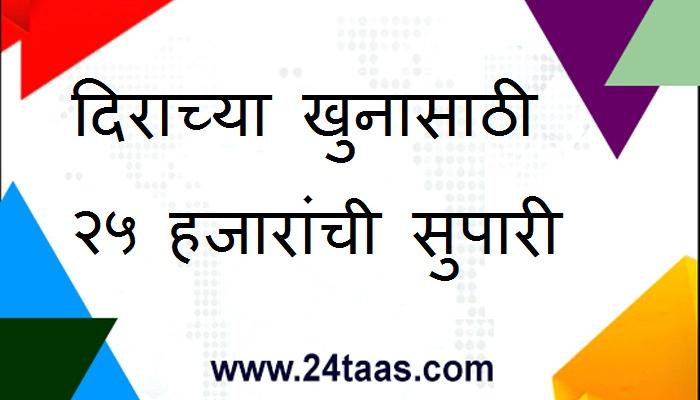 दिराचा काटा काढण्यासाठी भावाच्या बायकोकडून २५ हजारांची सुपारी