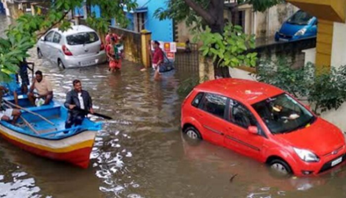 जोरदार पावसामुळे चेन्नई देखील झाली &#039;तुंबापुरी&#039;