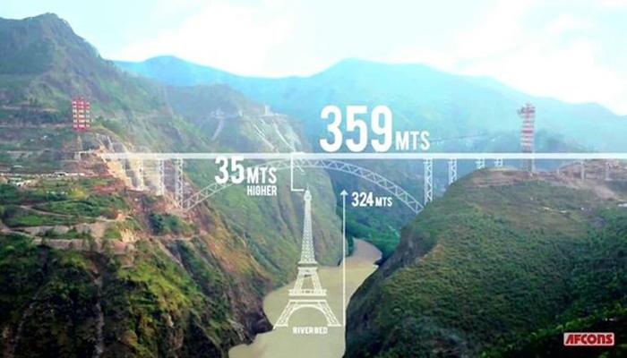 आयफेल टॉवरपेक्षाही उंच रेल्वे पूल भारतात उभारणार