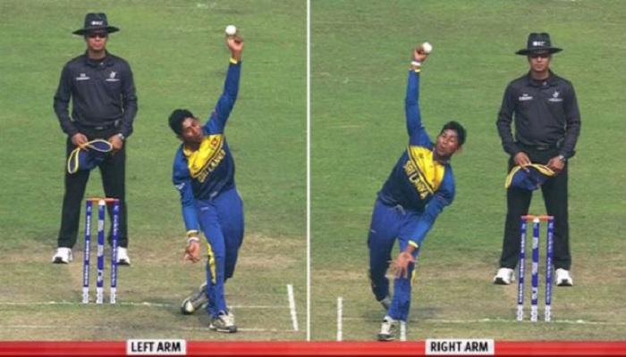 व्हिडिओ : श्रीलंकेचा हा खेळाडू करतो दोन्ही हातांनी बॉलिंग 