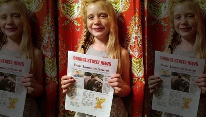 ९ वर्षाची मुलगी प्रकाशित करते न्यूज पेपर