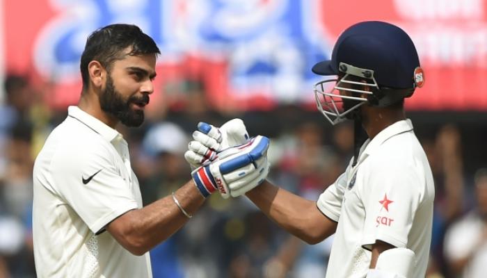 कोहली-रहाणेमुळे इंदूर टेस्टमध्ये भारताचा धावांचा डोंगर