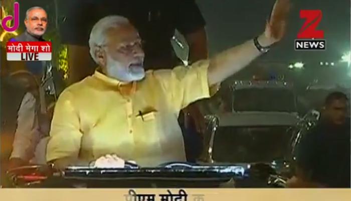 सुरतमध्ये पंतप्रधान मोदींचा मेगा रोड शो