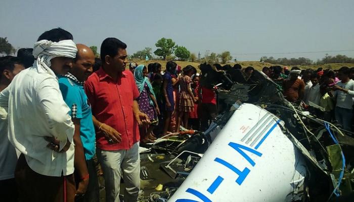 बिरसी गावाजवळ विमान कोसळलं, २ ठार