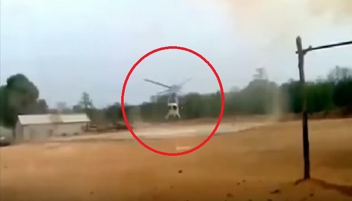 व्हिडिओ : CRPF च्या हेलिकॉप्टरला अपघात 
