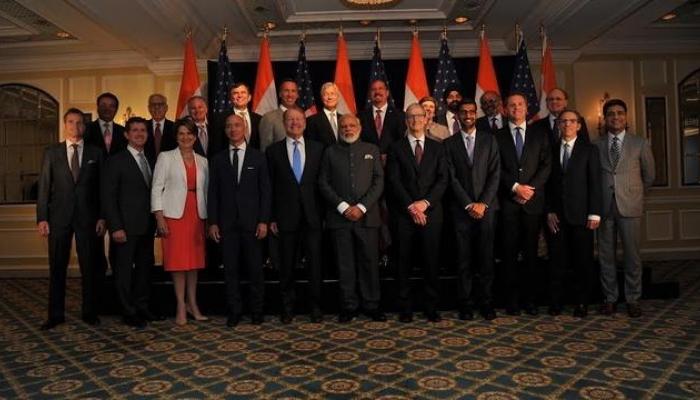 अमेरिकेत पंतप्रधान नरेंद्र मोदींची सीईओंसोबत बैठक 