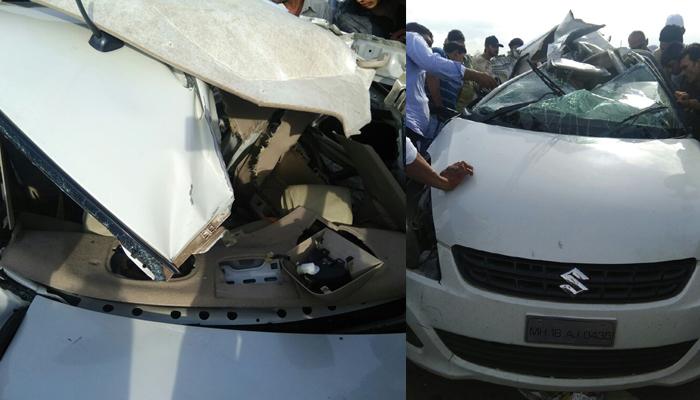 मुंबई -आग्रा राष्ट्रीय महामार्गावर विचित्र तिहेरी अपघात, ४ जण ठार