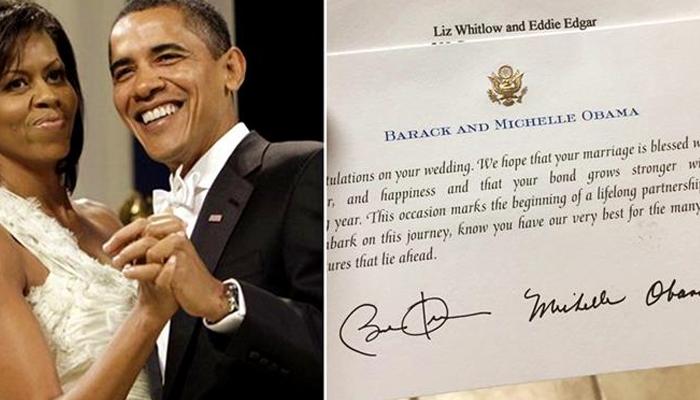ओबामा दाम्पत्यांचे &#039;हे&#039; पत्र सोशल मीडियावर व्हायरल