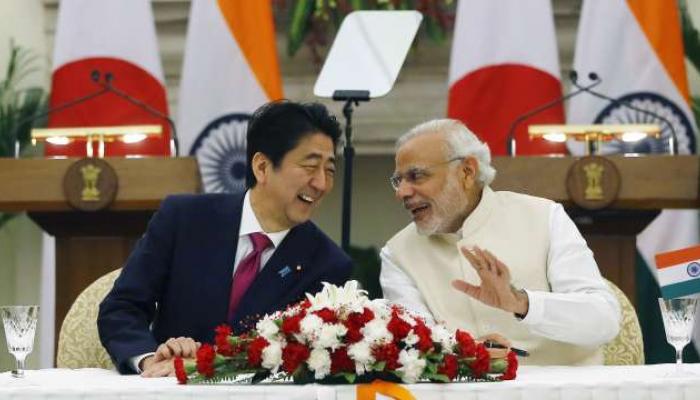जय इंडिया जय जपानचा पंतप्रधान आबेंनी दिला नारा
