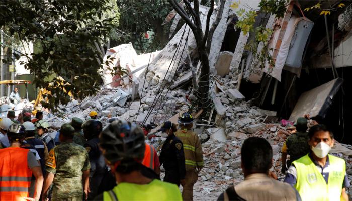 मेक्सिकोमध्ये ७.१ रिश्टर स्केल तीव्रतेचा भूकंप,१३८ जणांचा मृत्यू