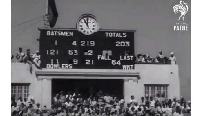 देशातल्या पहिल्या टेस्ट क्रिकेट सामन्याचा व्हिडीओ