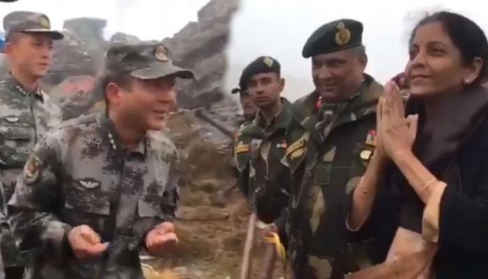 VIDEO: निर्मला सीतारमन यांनी चीनी सैनिकांना सांगितला नमस्तेचा अर्थ