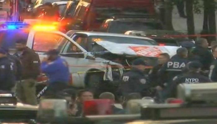 अमेरिकेत दहशतवादी हल्ला, ट्रकने ८ लोकांना चिरडले