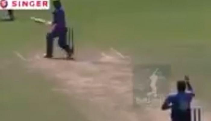 VIDEO: श्रीलंकन बॅट्समनने खेळला विचित्र शॉट, हसून-हसून व्हाल लोटपोट 