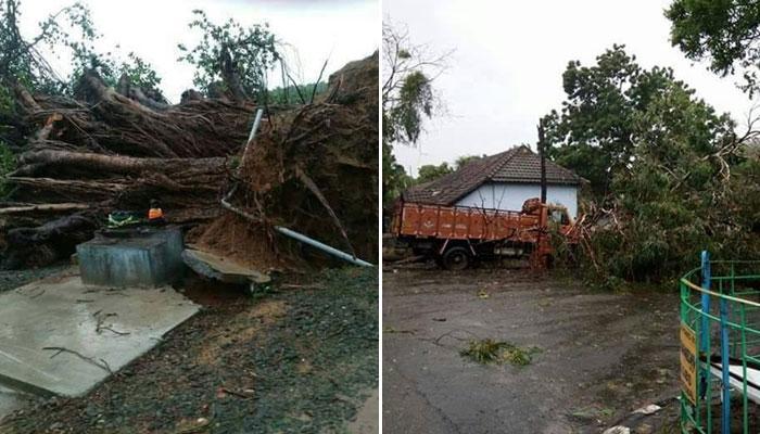 ओखी चक्रीवादळाचा जोरदार दणका