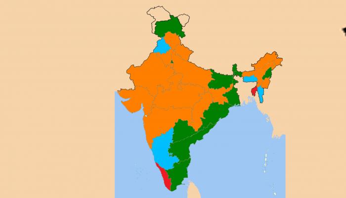 आता केवळ ४ राज्यांमध्ये कॉंग्रेस, देशातील ७ टक्के लोकसंख्येच्या भागात सत्ता