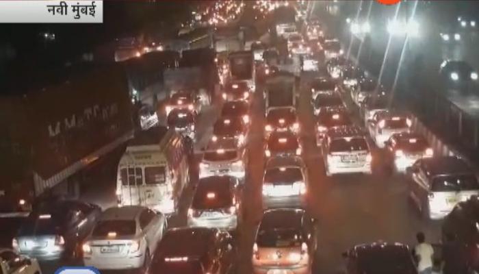 मुंबई एन्ट्री पॉईंटवर प्रचंड वाहतूक कोंडी