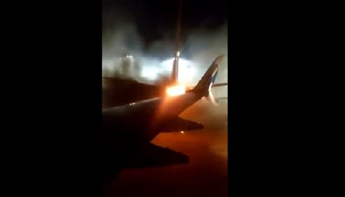दोन विमानांची धडक, घटनेचा व्हिडिओ व्हायरल