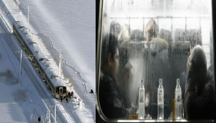 जपानमध्ये जोरदार हिमवृष्टीमुळे ट्रेनसेवा ठप्प, ट्रेनमध्ये रात्रभर अडकले ४३० प्रवासी