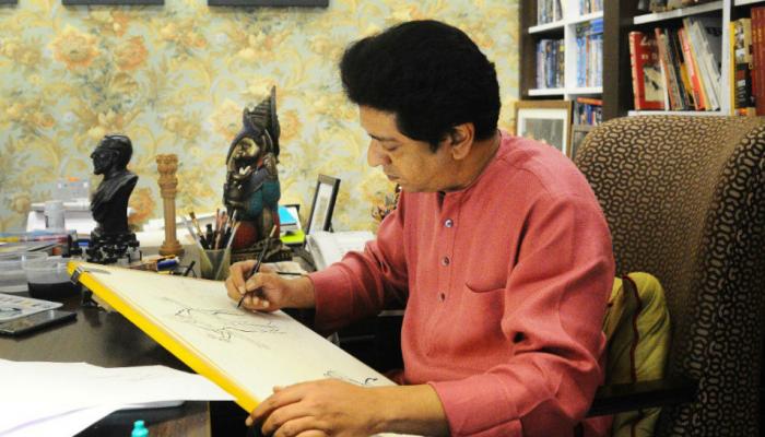 राज ठाकरेंनी व्यंगचित्रातून दिला शिव संदेश 