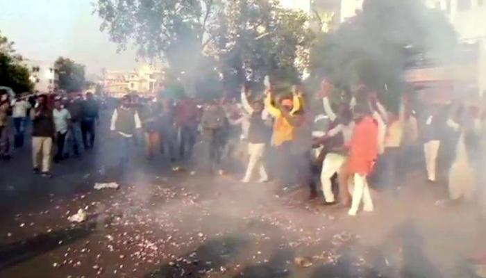 भाजपचा पराभव, करणी सेनेचा राजस्थानात जल्लोष