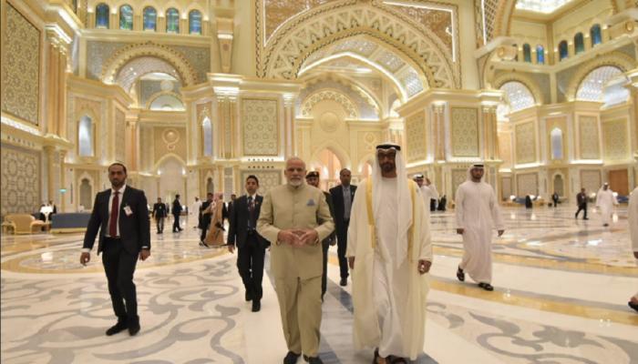 अबूधाबीमध्ये राजमहलात आमंत्रित केले जाणारे मोदी पहिले परदेशी नेते