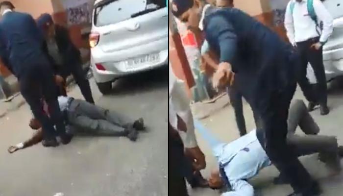 VIDEO : ट्राफिक पोलिसांची तरुणाला मारहाण, व्हिडिओ वायरल 