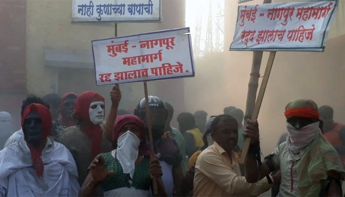 समृद्धी महामार्गाच्या नावानं शिवडे ग्रामस्थांचा 'शिमगा'