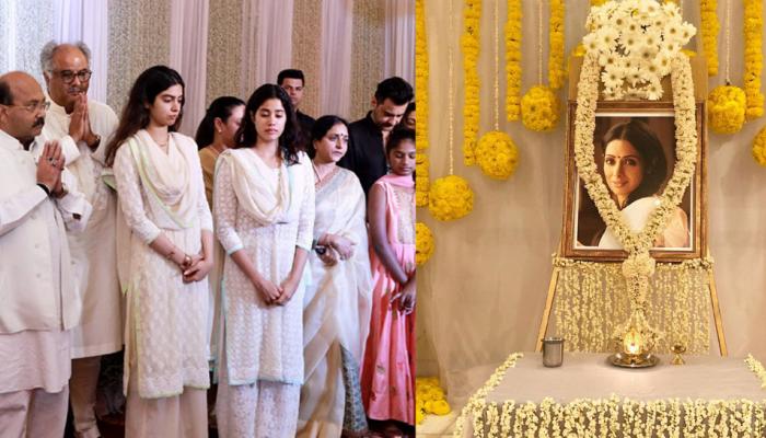 श्रीदेवींच्या प्रार्थना सभेत भावुक झाल्या दोन्ही लेकी
